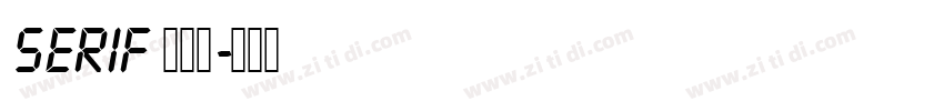 Serif 粗斜体字体转换